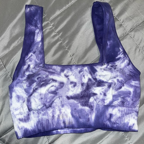 Free People Good Karma Bra Tie Dye Atlas mountain size M/L with Logo - Picture 10 of 12